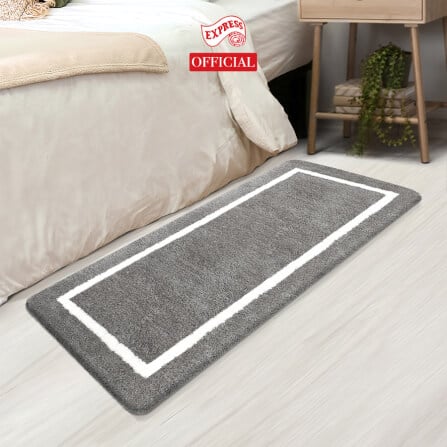 พรมเช็ดเท้ายาว EXPRESS CARPET รุ่น EL2-6 ขนาด50X120 ซม. หนา 20 มม. สีเทา _1