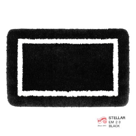 พรมเช็ดเท้าหน้าประตู EXPRESS CARPET รุ่น EM2-3 ขนาด45X70 ซม. หนา 20 มม. สีดำ _0