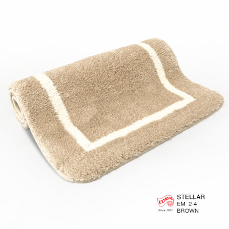 พรมเช็ดเท้าหน้าประตู EXPRESS CARPET รุ่น EM2-4 ขนาด45X70 ซม. หนา 20 มม. สีน้ำตาล _3
