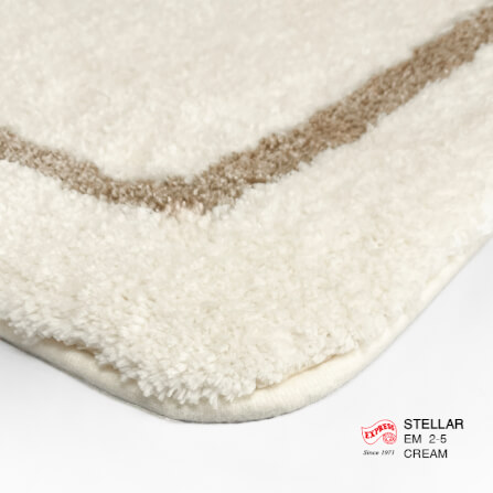 พรมเช็ดเท้าหน้าประตู EXPRESS CARPET รุ่น EM2-5 ขนาด45X70 ซม. หนา 20 มม. สีครีม _2