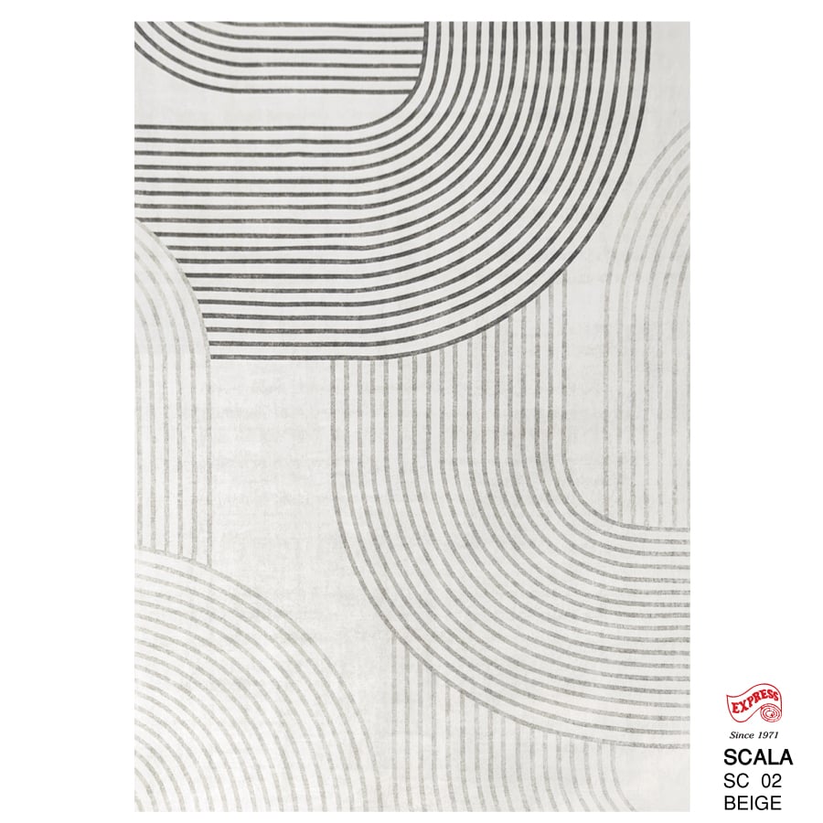พรมปูพื้น EXPRESS CARPET รุ่น SCALA รหัส SC02 ขนาด 120X160 ซม.หนา 10 มม. สีเบจ_0