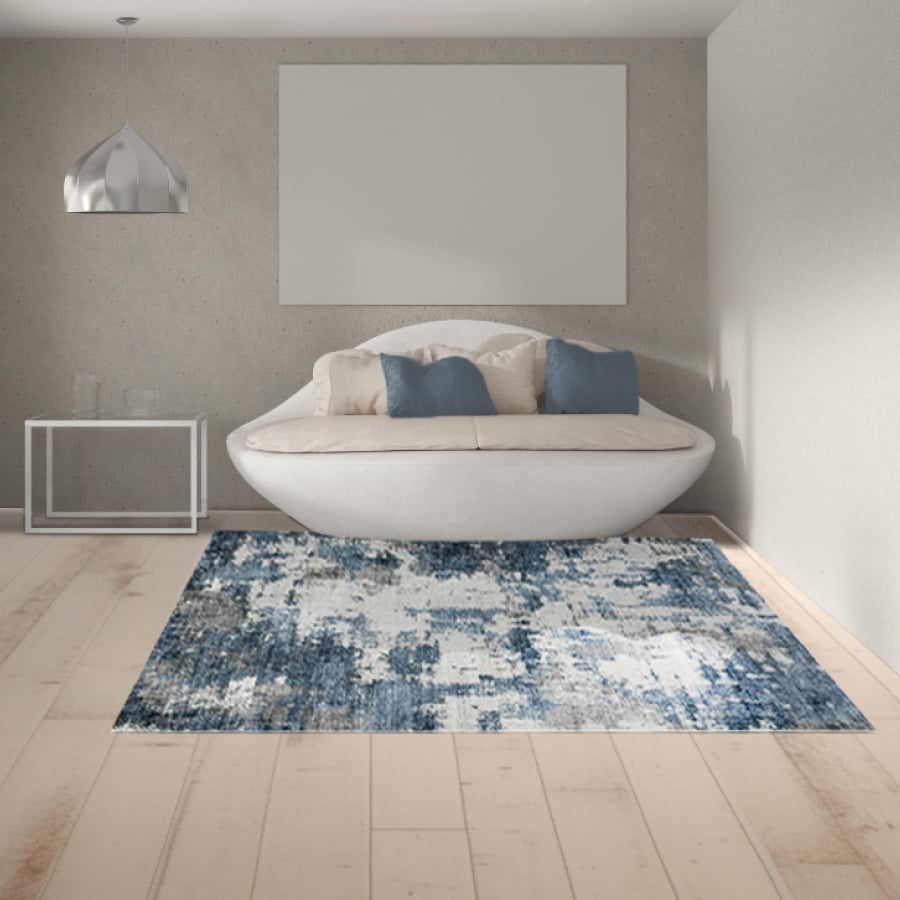 พรมปูพื้น EXPRESS CARPET รุ่น SCALA รหัส SC03 ขนาด 120X160 ซม.หนา 10 มม. สีน้ำเงิน_4