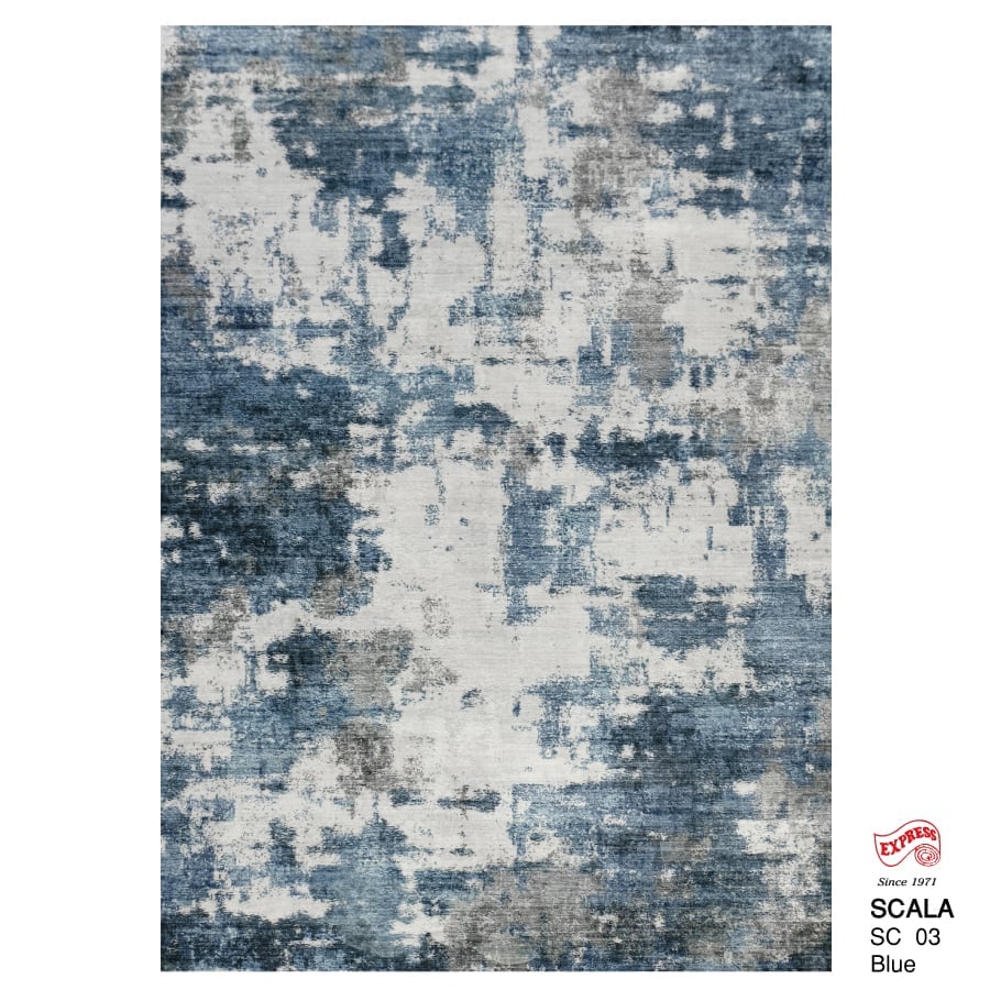 พรมปูพื้น EXPRESS CARPET รุ่น SCALA รหัส SC03 ขนาด 120X160 ซม.หนา 10 มม. สีน้ำเงิน_0