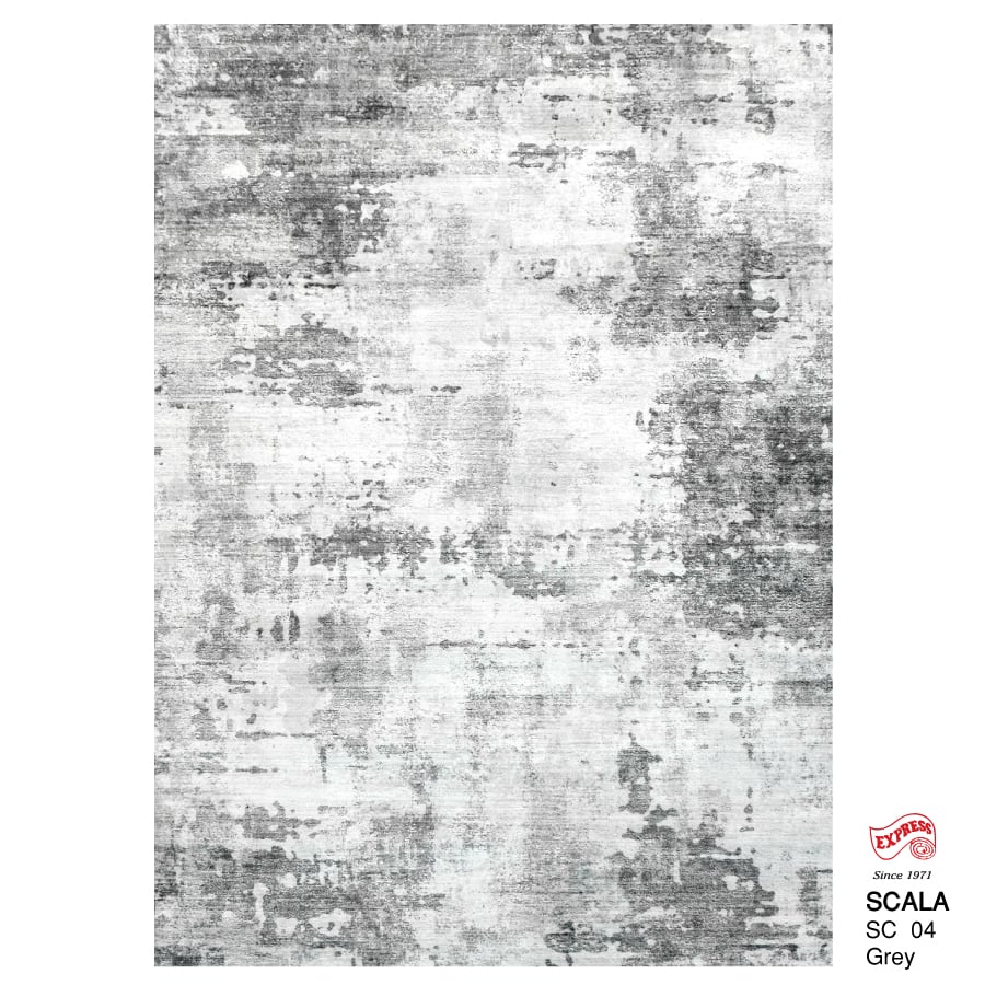 พรมปูพื้น EXPRESS CARPET รุ่น SCALA รหัส SC04 ขนาด 120X160 ซม.หนา 10 มม. สีเทา_0