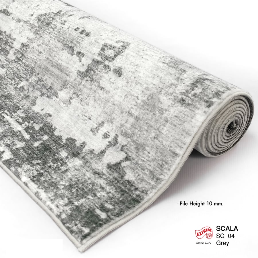 พรมปูพื้น EXPRESS CARPET รุ่น SCALA รหัส SC04 ขนาด 120X160 ซม.หนา 10 มม. สีเทา_2