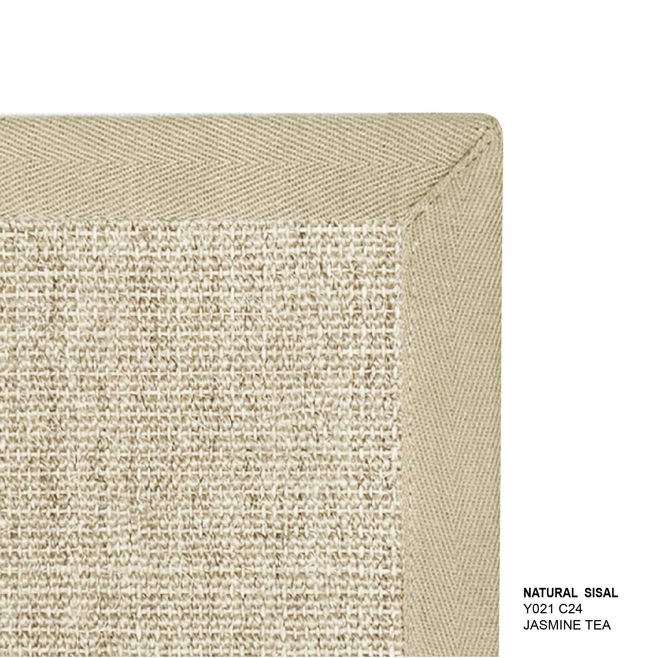 พรมปูพื้น EXPRESS CARPET รุ่น NARUTAL SISAL รหัส Y021 C24 L1 ขนาด 200X290 ซม.หนา 10 มม. สี JASMINE TEA_2