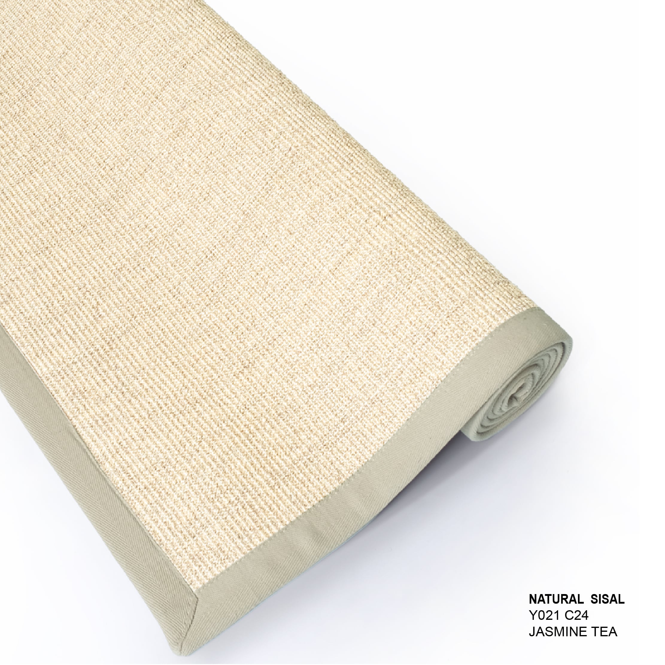 พรมปูพื้น EXPRESS CARPET รุ่น NARUTAL SISAL รหัส Y021 C24 L1 ขนาด 200X290 ซม.หนา 10 มม. สี JASMINE TEA_3
