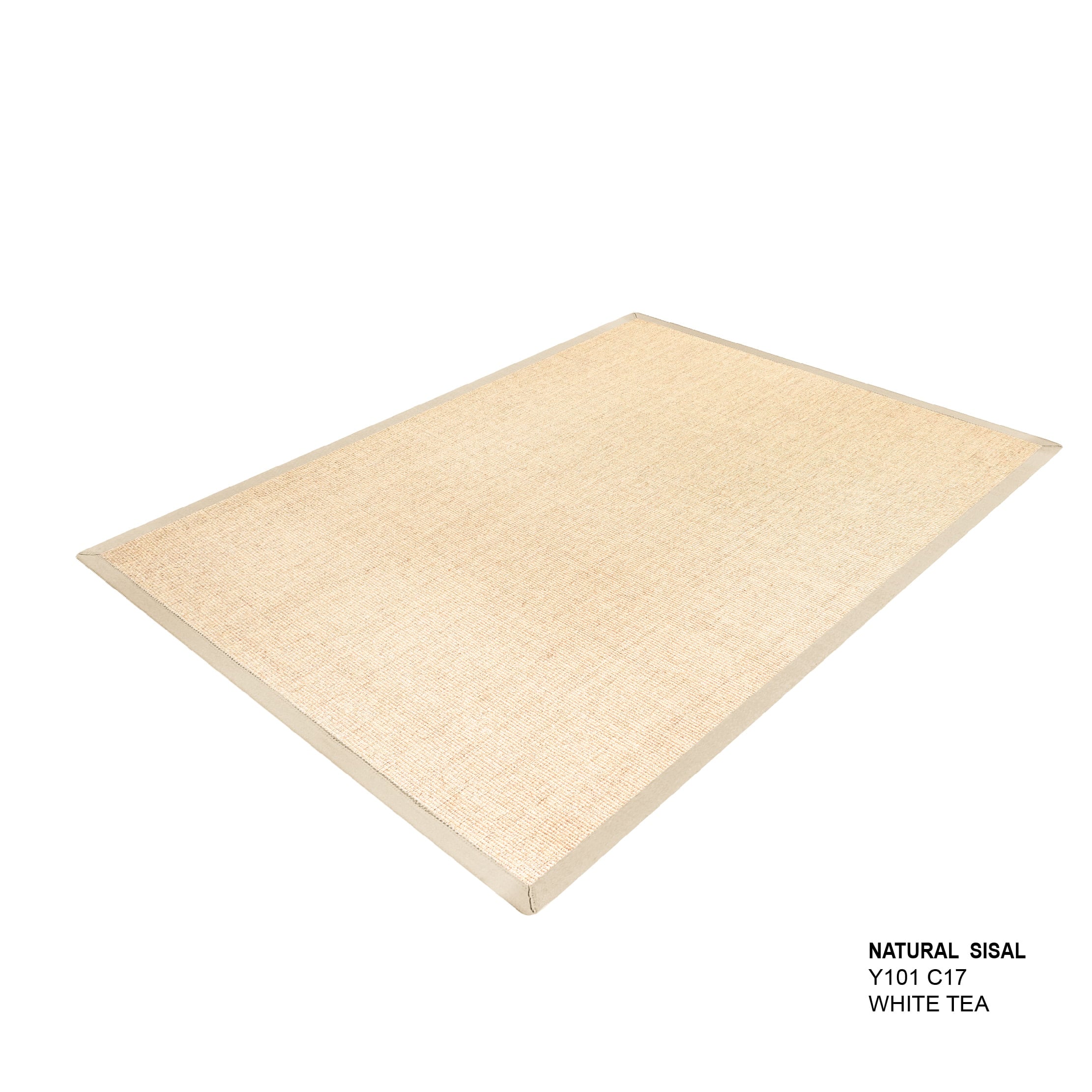 พรมปูพื้น EXPRESS CARPET รุ่น NARUTAL SISAL รหัส Y101 C17 L ขนาด 160X230 ซม.หนา 10 มม. สี WHITE TEA_1