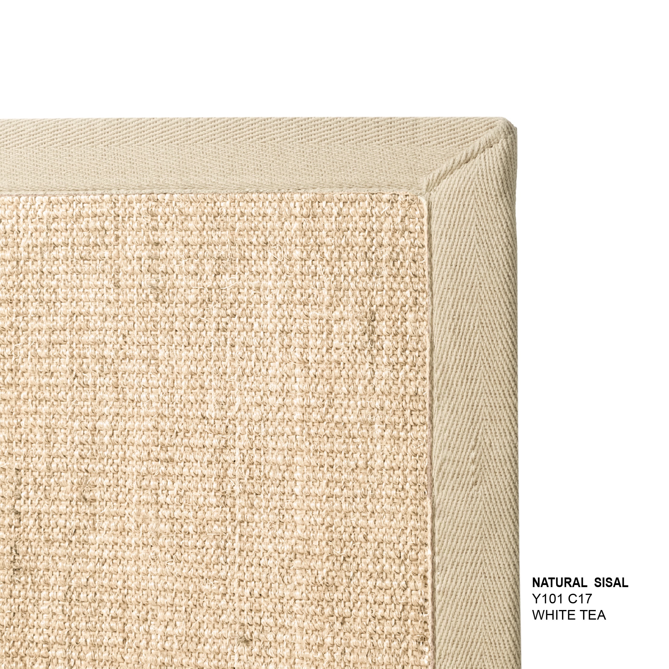 พรมปูพื้น EXPRESS CARPET รุ่น NARUTAL SISAL รหัส Y101 C17 L ขนาด 160X230 ซม.หนา 10 มม. สี WHITE TEA_2