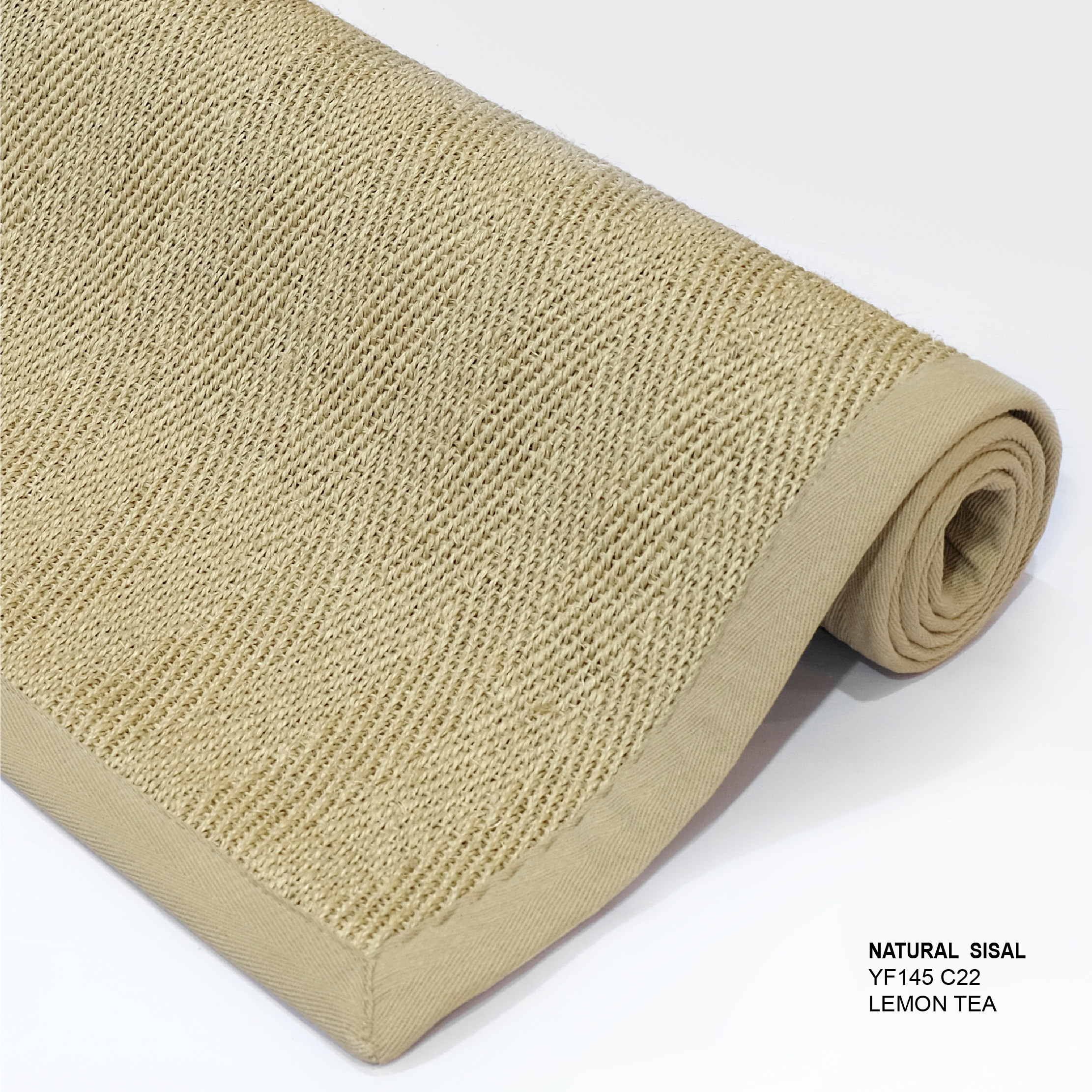 พรมปูพื้น EXPRESS CARPET รุ่น NARUTAL SISAL รหัส YF145 C22 L1 ขนาด 200X290 ซม.หนา 10 มม. สี LEMON TEA_3