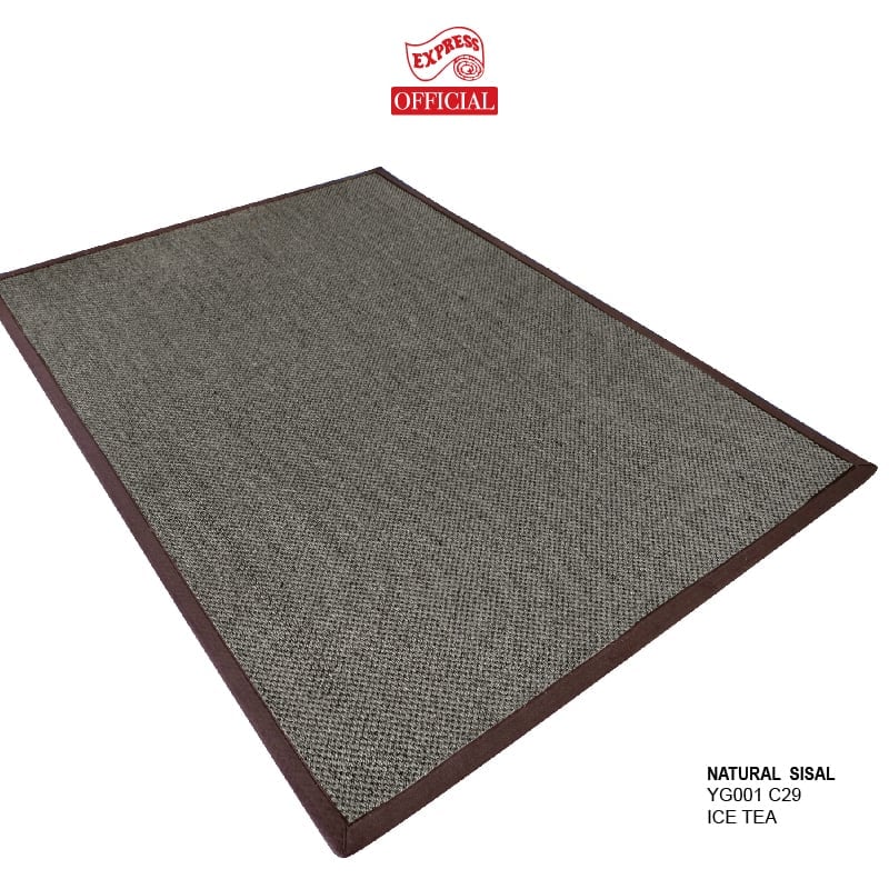 พรมปูพื้น EXPRESS CARPET รุ่น NARUTAL SISAL รหัส YG001 C29 L1 ขนาด 200X290 ซม.หนา 10 มม. สี ICED TEA_1