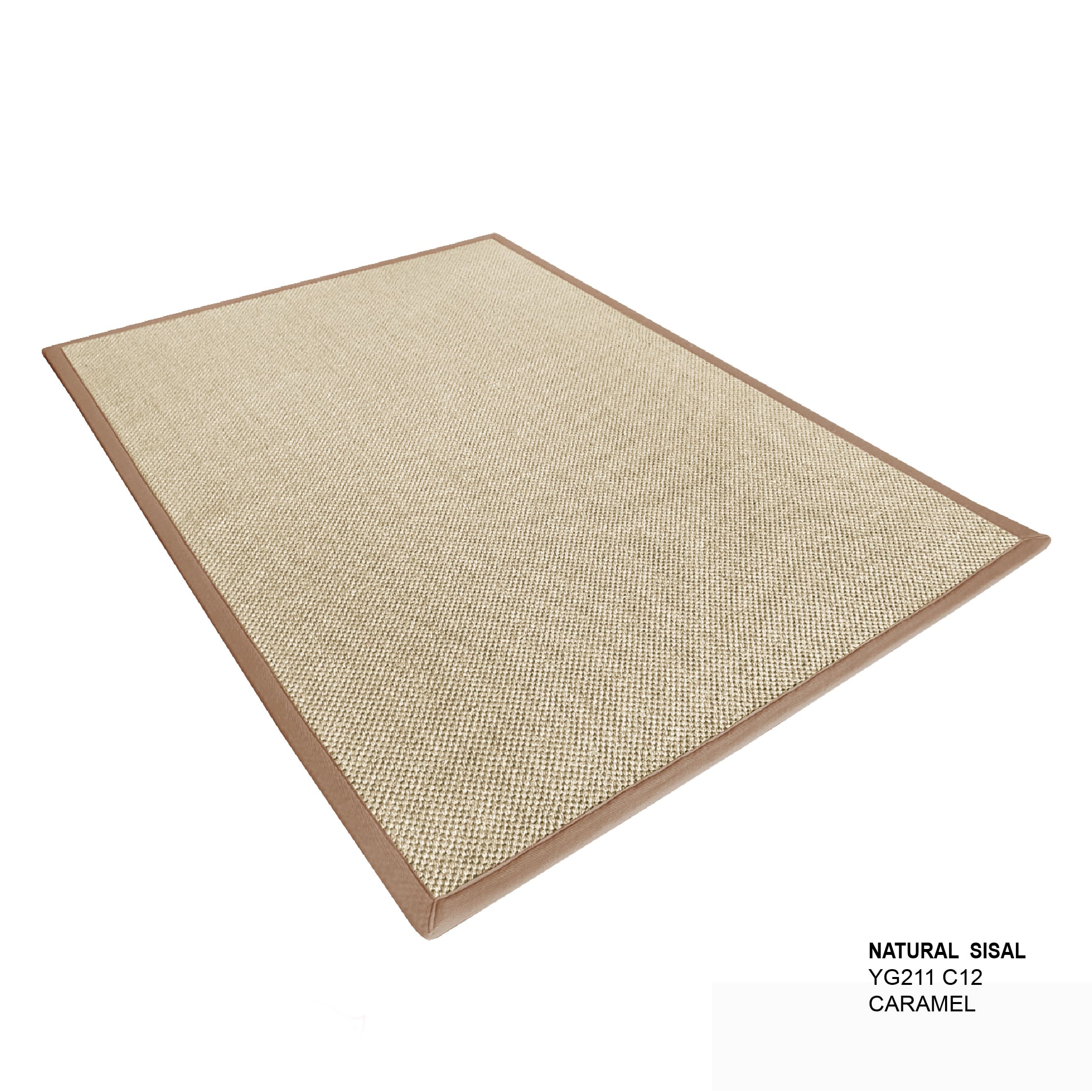 พรมปูพื้น EXPRESS CARPET รุ่น NARUTAL SISAL รหัส YG211 C12 L ขนาด 160X230 ซม.หนา 10 มม. สี CARAMEL_1