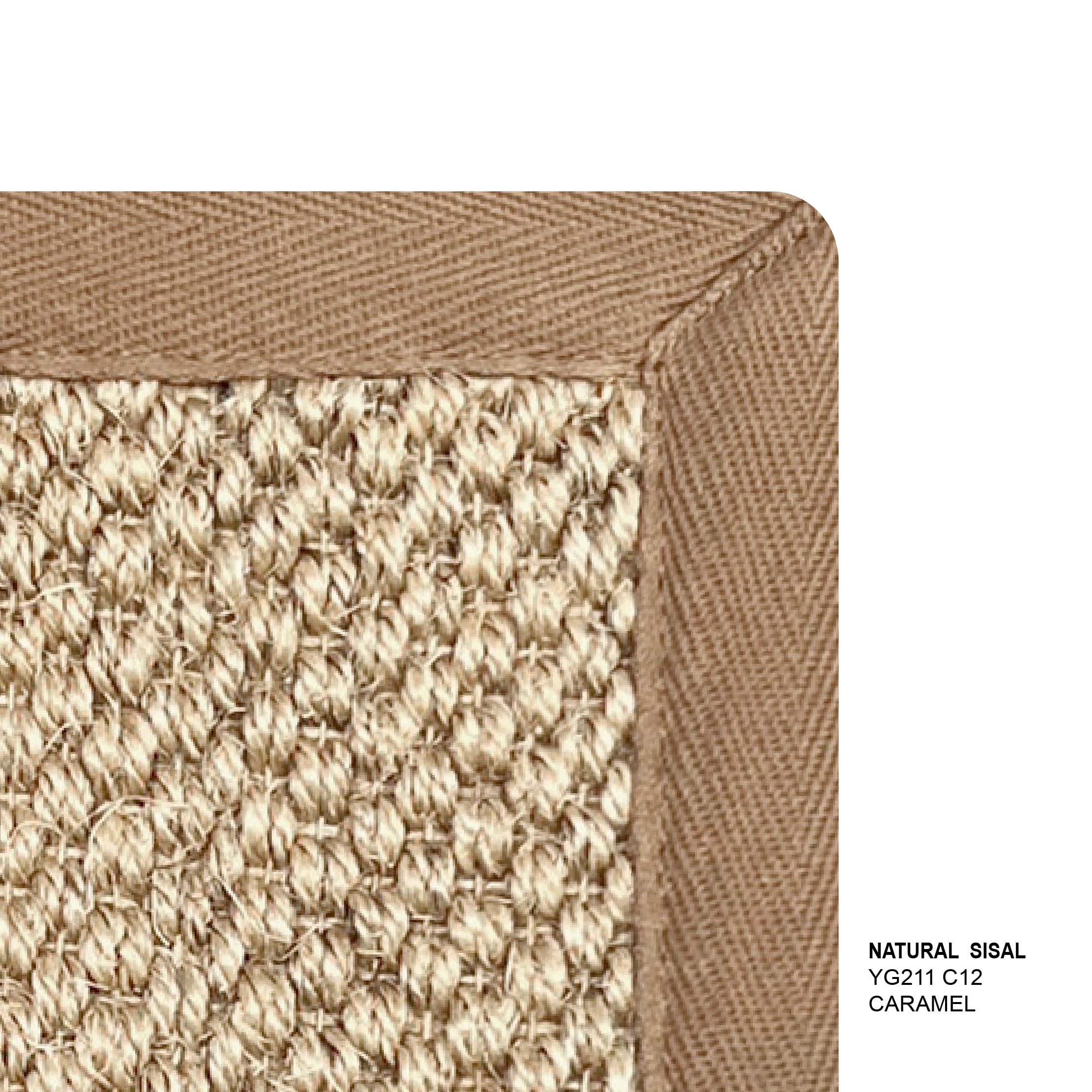 พรมปูพื้น EXPRESS CARPET รุ่น NARUTAL SISAL รหัส YG211 C12 L ขนาด 160X230 ซม.หนา 10 มม. สี CARAMEL_2