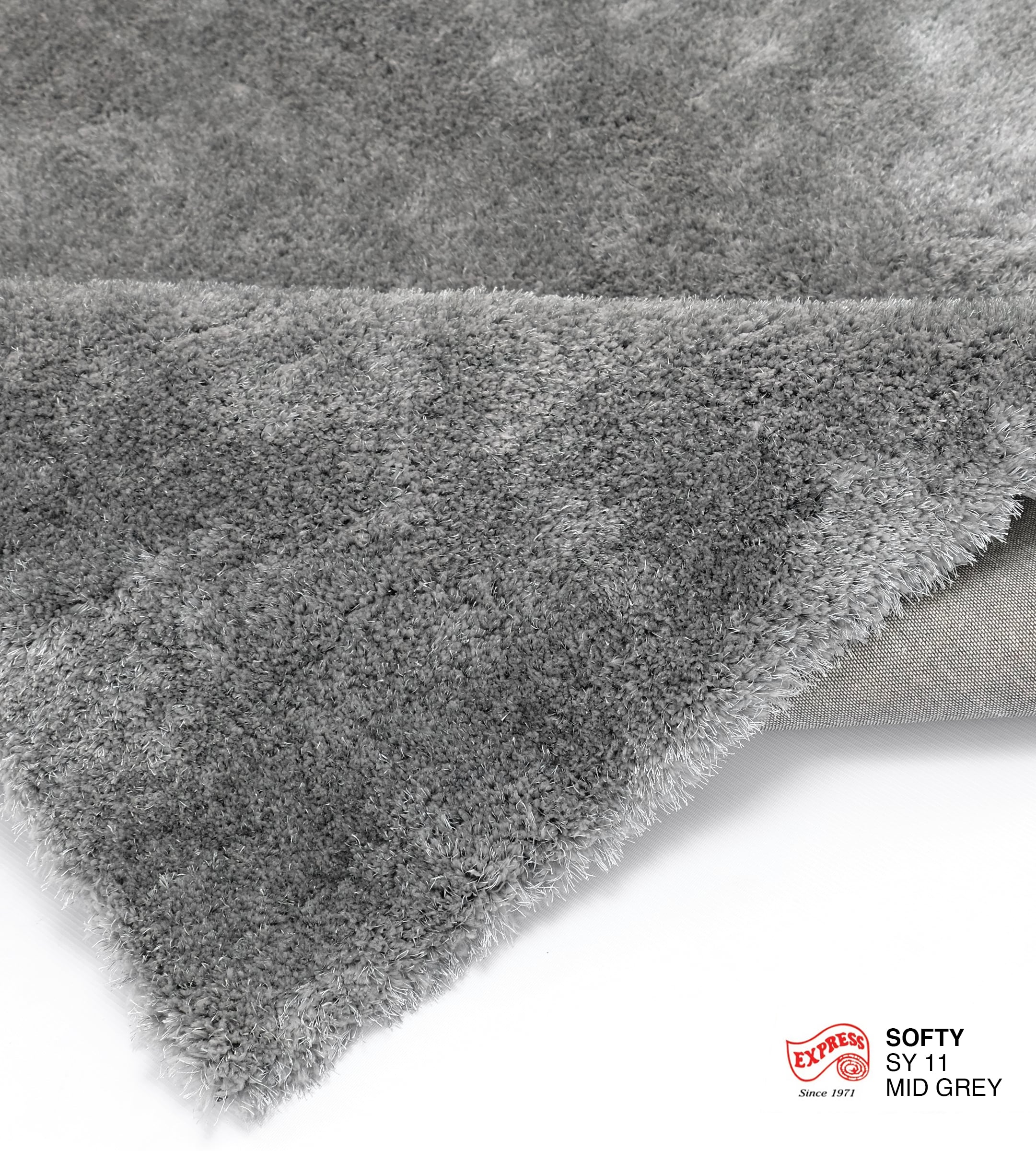 พรมปูพื้น EXPRESS CARPET รุ่น Softy รหัส SY11 ขนาด 160X230 ซม. หนา 30 มม. สีเทา_3