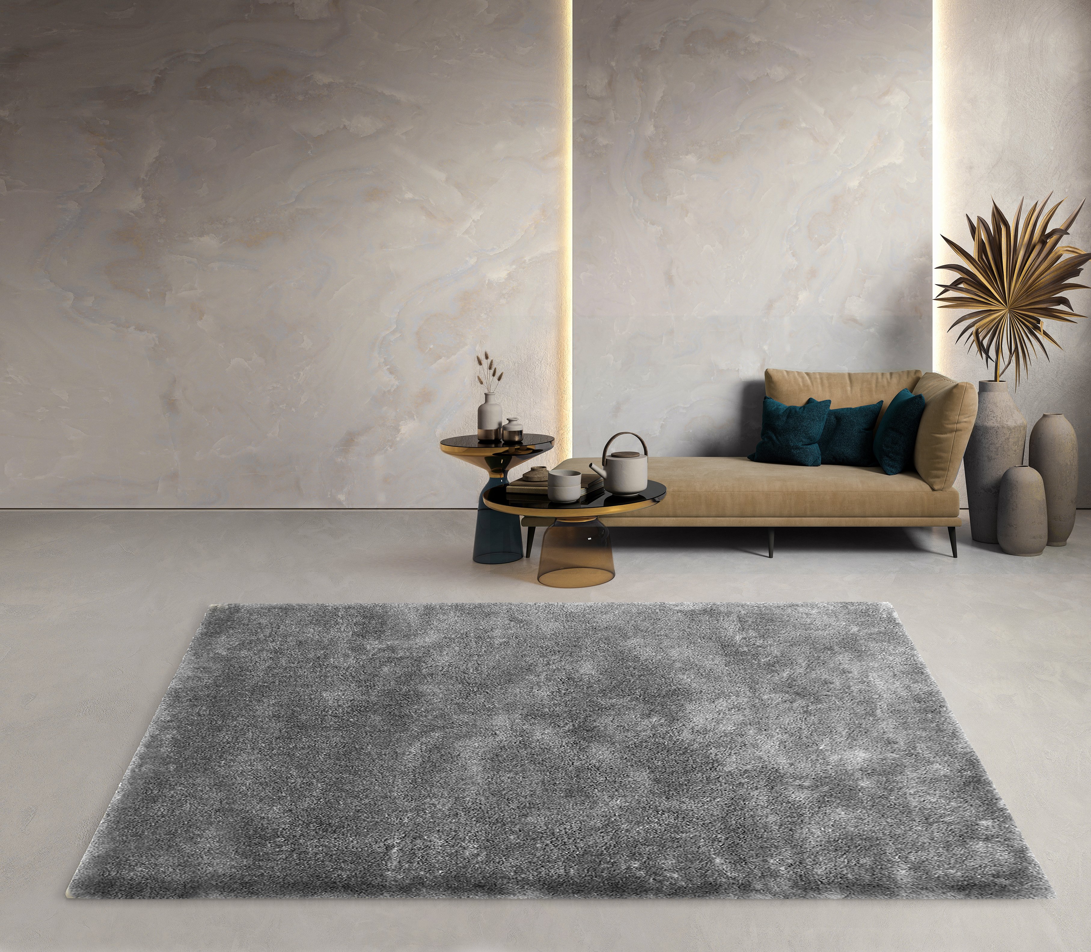 พรมปูพื้น EXPRESS CARPET รุ่น Softy รหัส SY11 ขนาด 160X230 ซม. หนา 30 มม. สีเทา_4