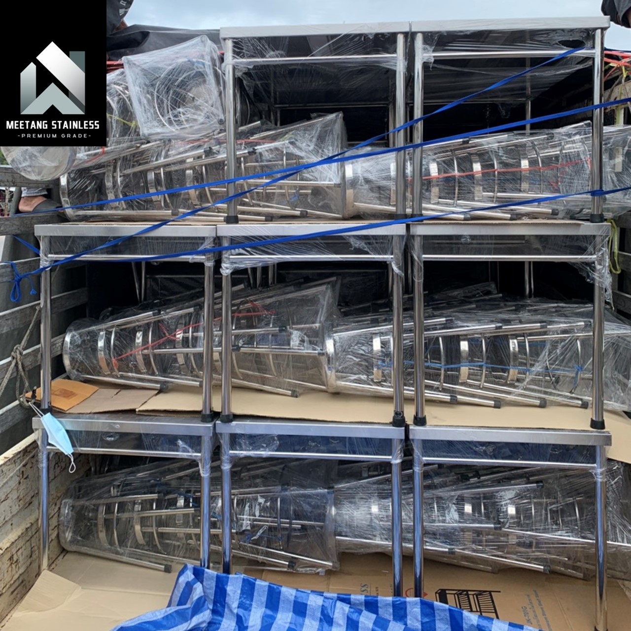 เก้าอี้สแตนเลส MEETANG STAINLESS ขนาด 30X30X30ซม._8