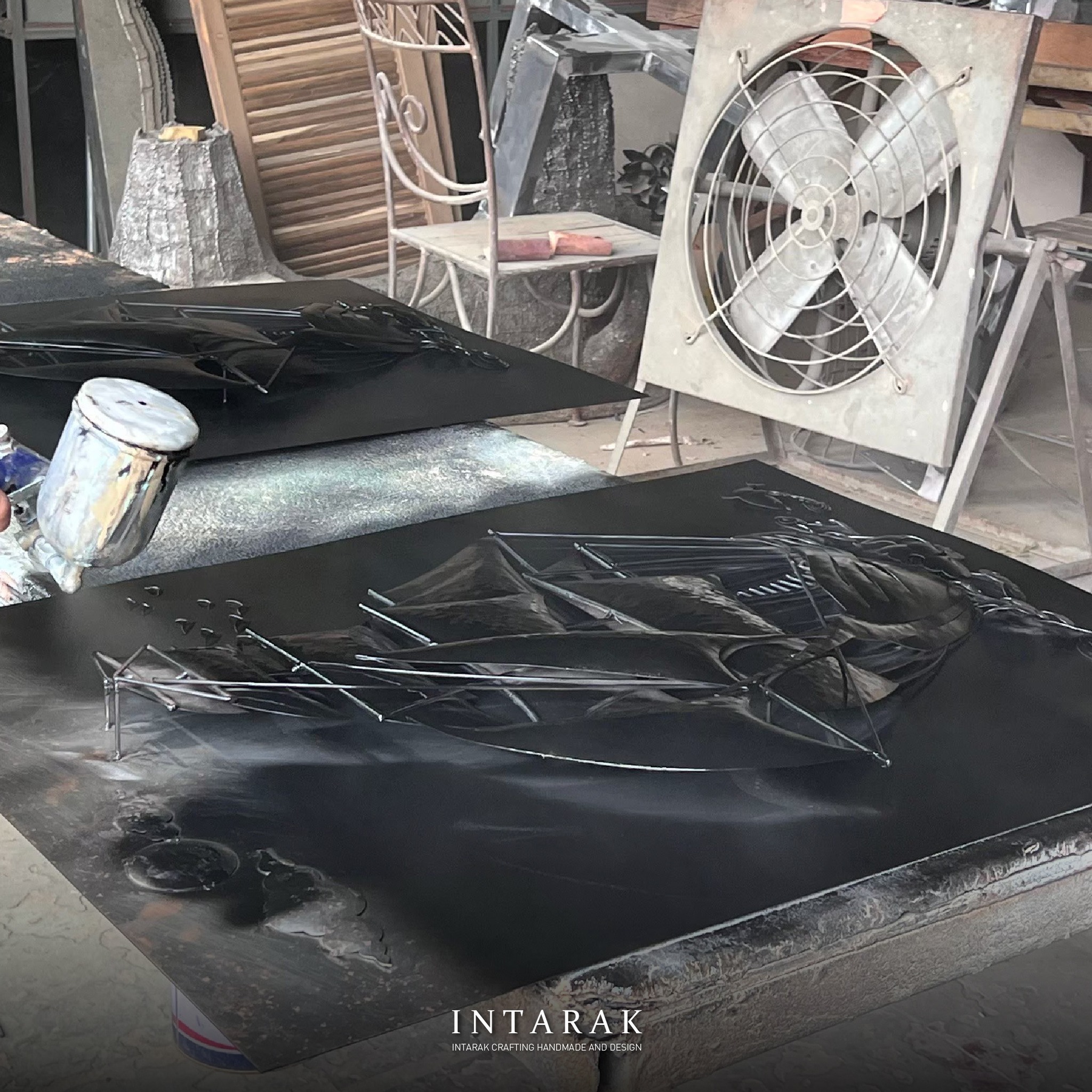 ของตกแต่งบ้าน กรอบรูปสำเภาทองเพิ่มพูนทรัพย์ อินทรักษ์ ขนาด 80X100X5.5 ซม. แฮนด์เมด_6