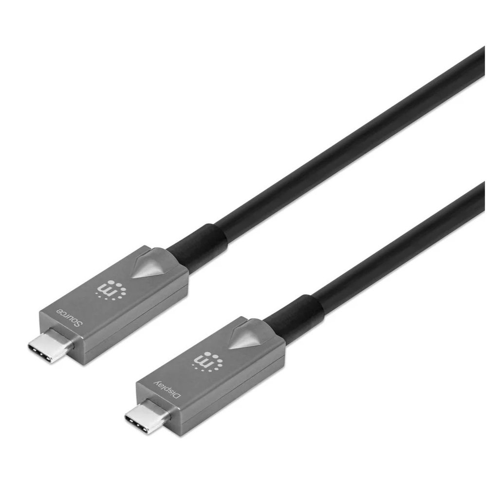 สายชาร์จ Manhattan 356428 USB 3.2 Gen 2 Type-C ความยาว 10 เมตร สีดำ