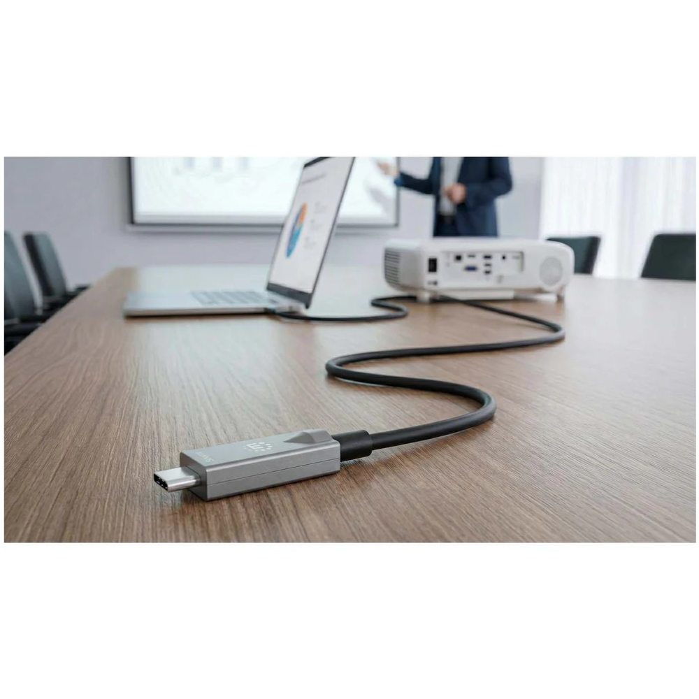 สายชาร์จ Manhattan 356428 USB 3.2 Gen 2 Type-C ความยาว 10 เมตร สีดำ