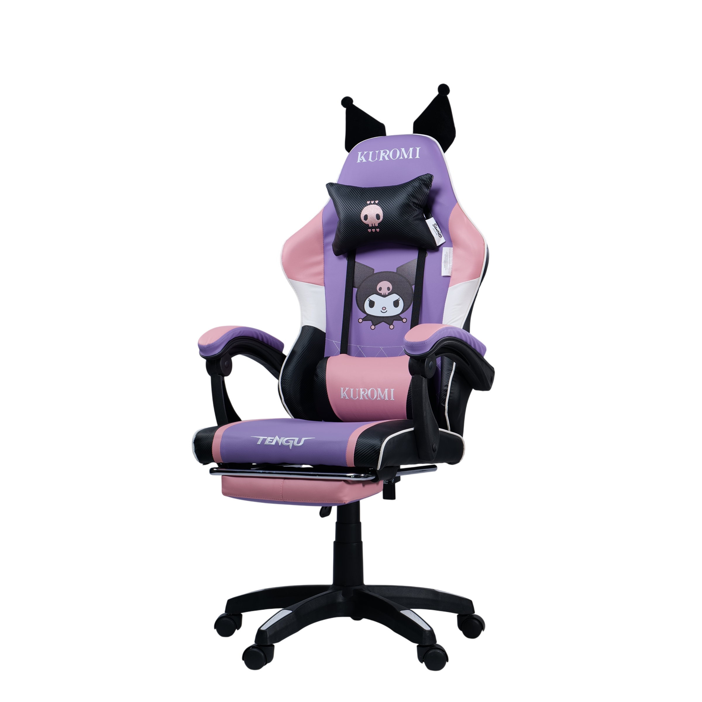 เก้าอี้เกมมิ่ง TENGUGAMINGGEARS รุ่น SANRIO (CH-KR-PPM) SIZE-M สีชมพูม่วง เบาะหนัง