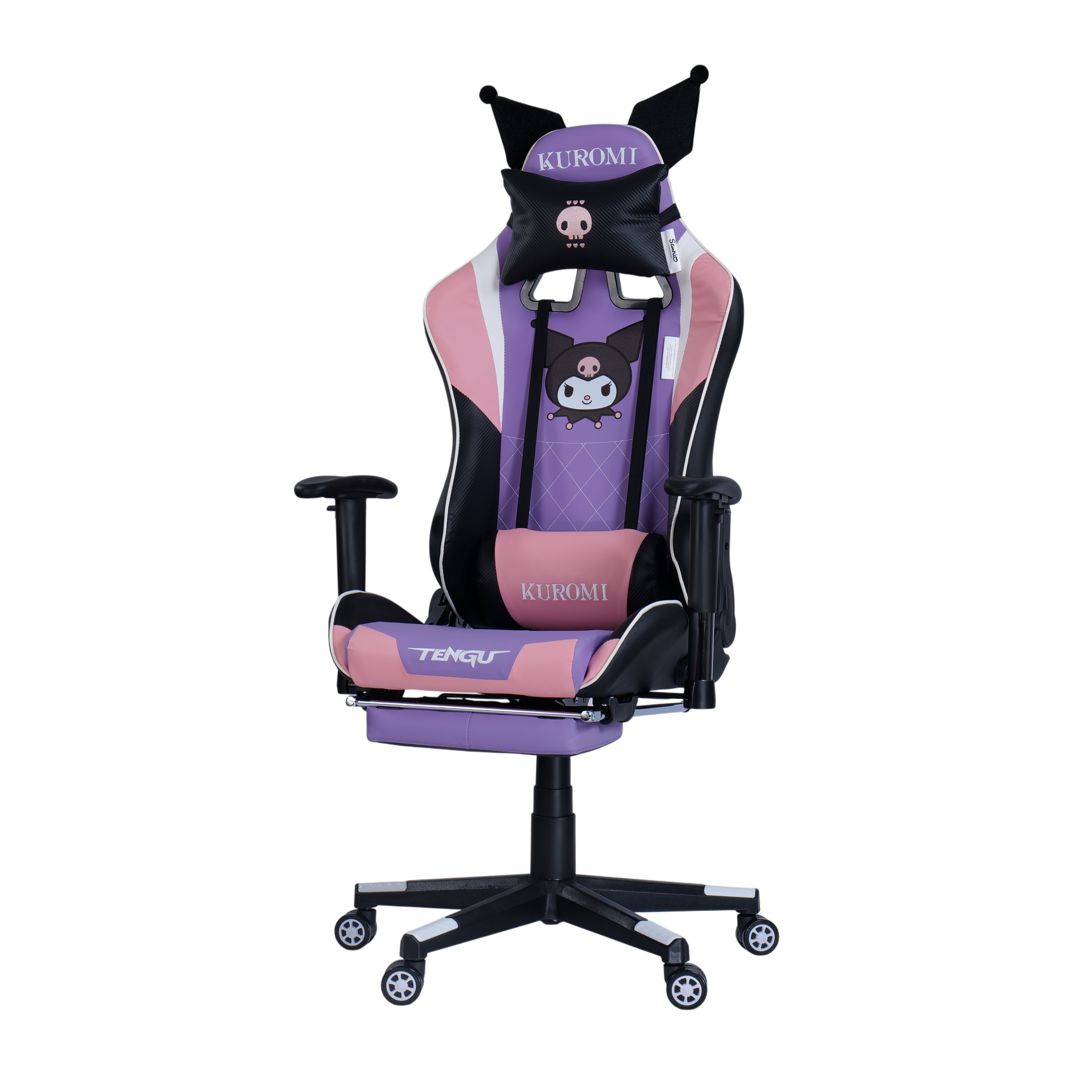 เก้าอี้เกมมิ่ง TENGUGAMINGGEARS รุ่น SANRIO KUROMI (CH-KR-PPL) SIZE-L สีชมพูม่วง เบาะหนัง_0