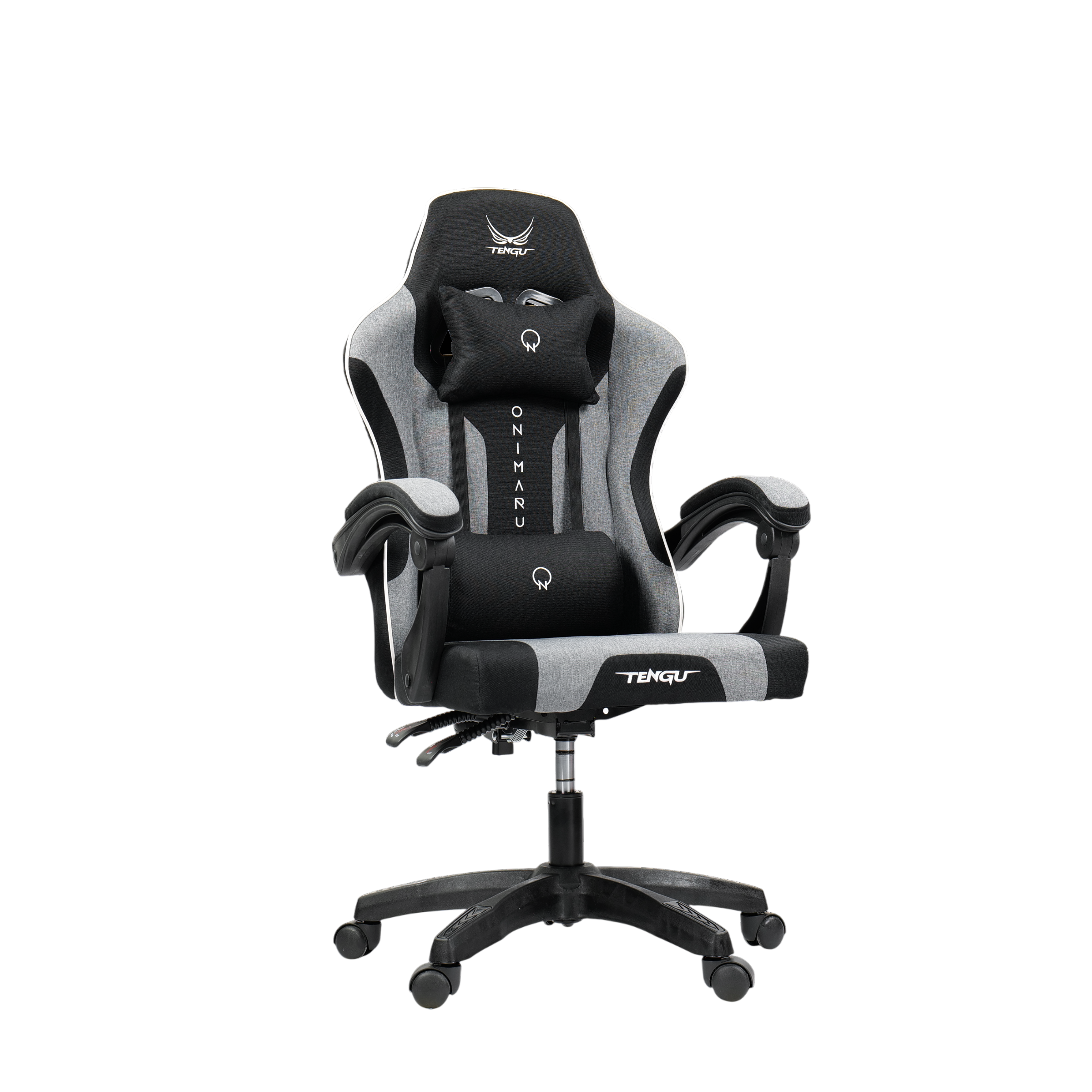 เก้าอี้เกมมิ่ง TENGUGAMINGGEARS รุ่น ONIMARU (CH-ON-SF) สีดำ เบาะผ้า_0