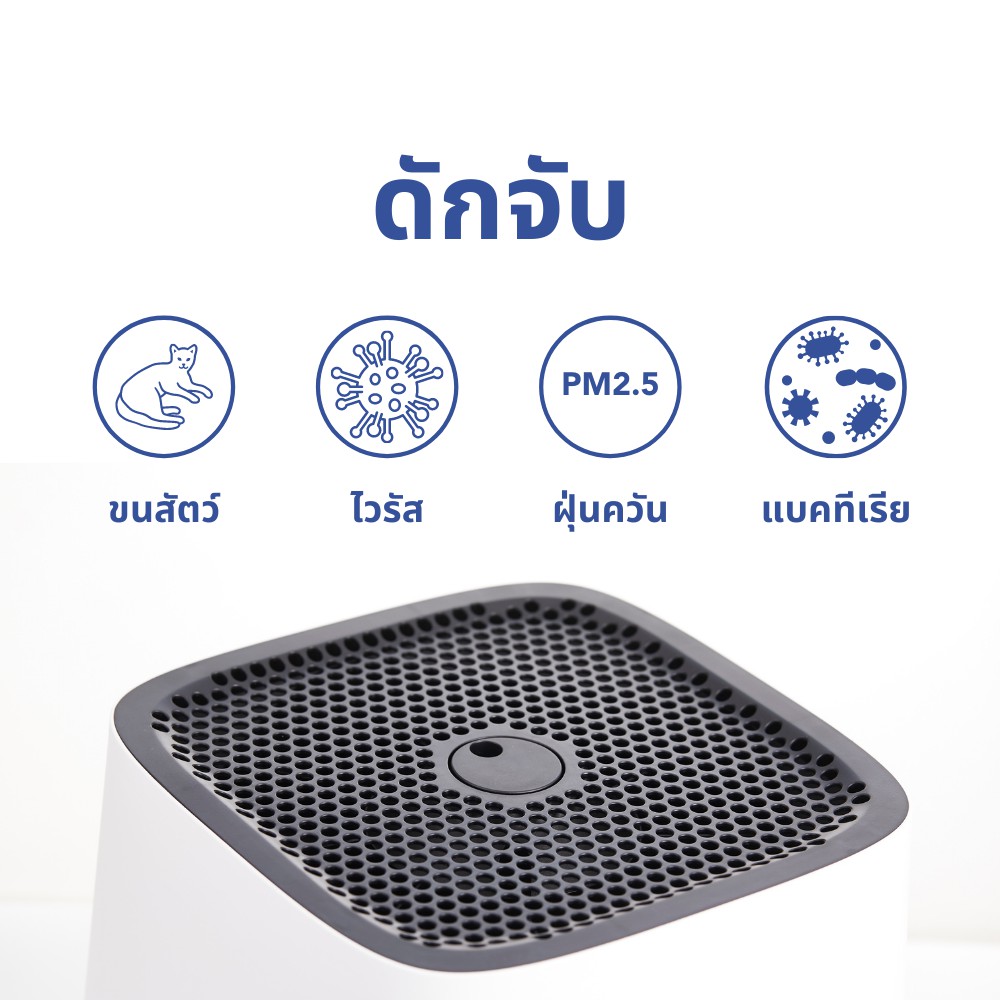 เครื่องฟอกอากาศ SMART AIR รุ่น THE SQAIR ขนาด 40 ตร.ม.