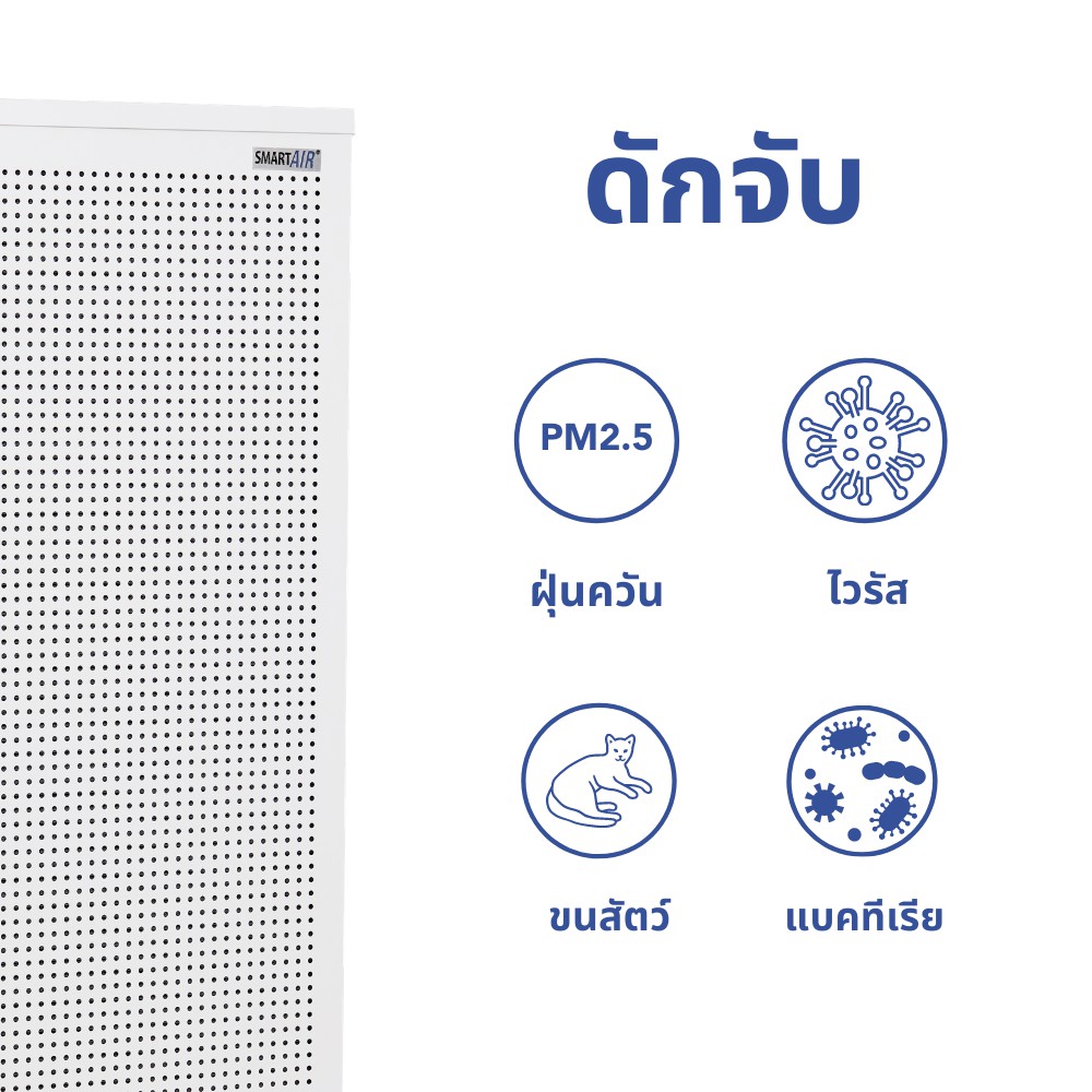เครื่องฟอกอากาศ SMART AIR รุ่น BLAST ขนาดห้อง 150 ตร.ม. สำหรับออฟฟิศและห้องขนาดใหญ่_2