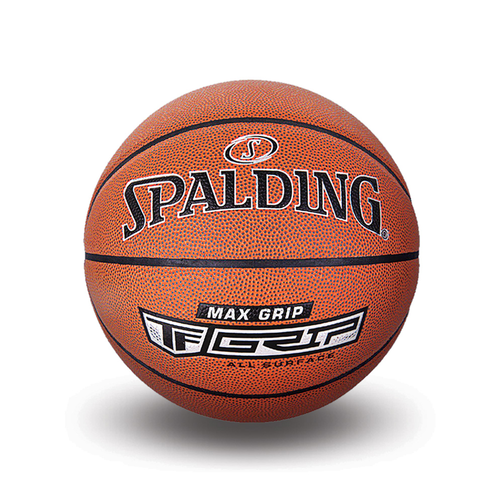 ลูกบาส SPALDING รุ่น MAX GRIP สินค้าใหม่ ลูกบาสเกตบอล หนัง PU, เบอร์ 7