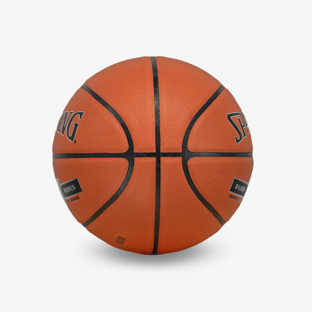 ลูกบาส SPALDING รุ่น TF-SILVER ลูกบาสเกตบอล หนัง PU, เบอร์ 7