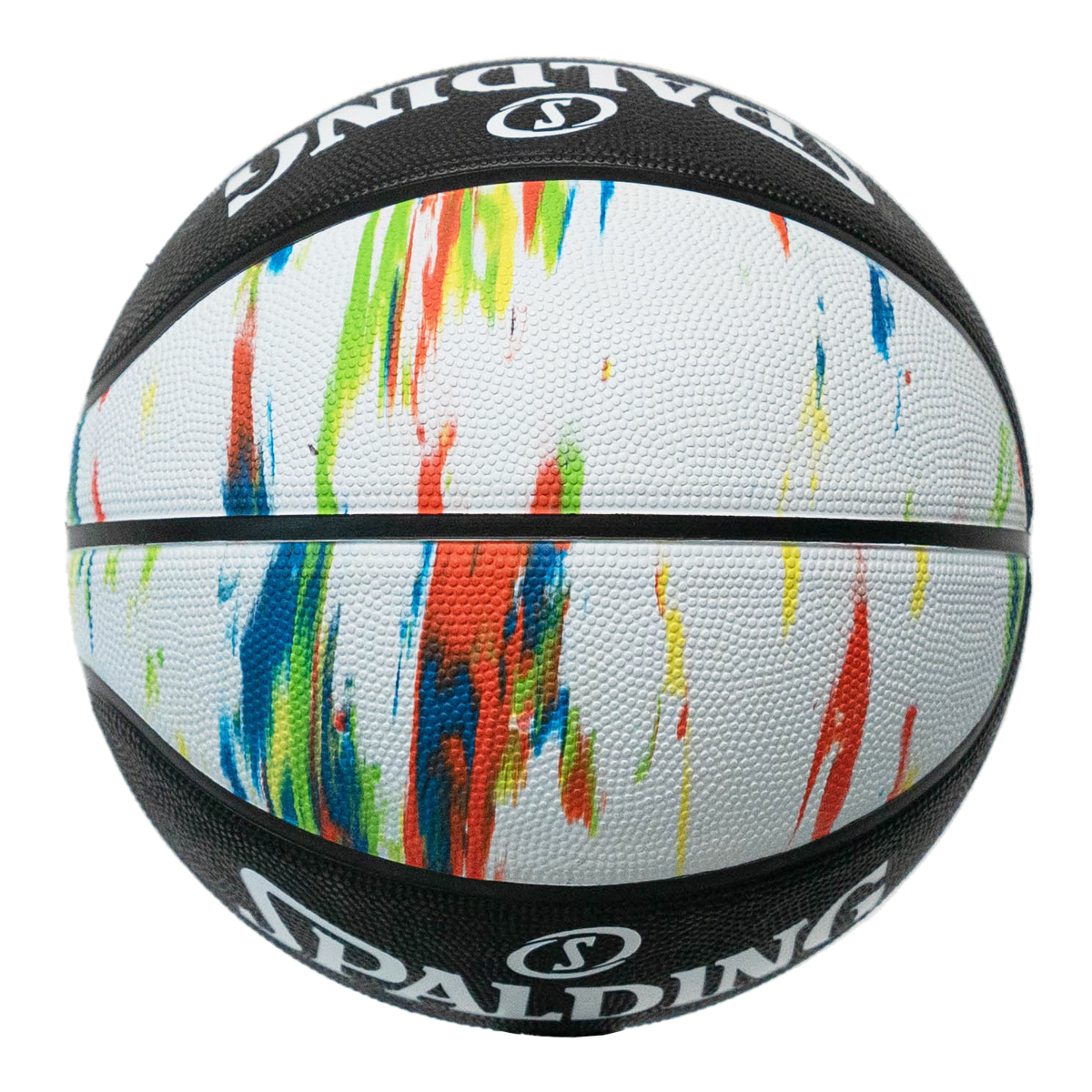 ลูกบาส SPALDING รุ่น MARBLE SERIES BLACK / WHITE ลูกบาสเกตบอลยาง, เบอร์ 7_1