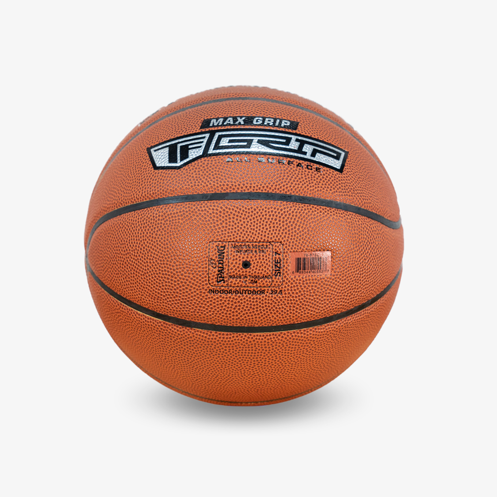 ลูกบาส SPALDING รุ่น MAX GRIP สินค้าใหม่ ลูกบาสเกตบอล หนัง PU, เบอร์ 7_2