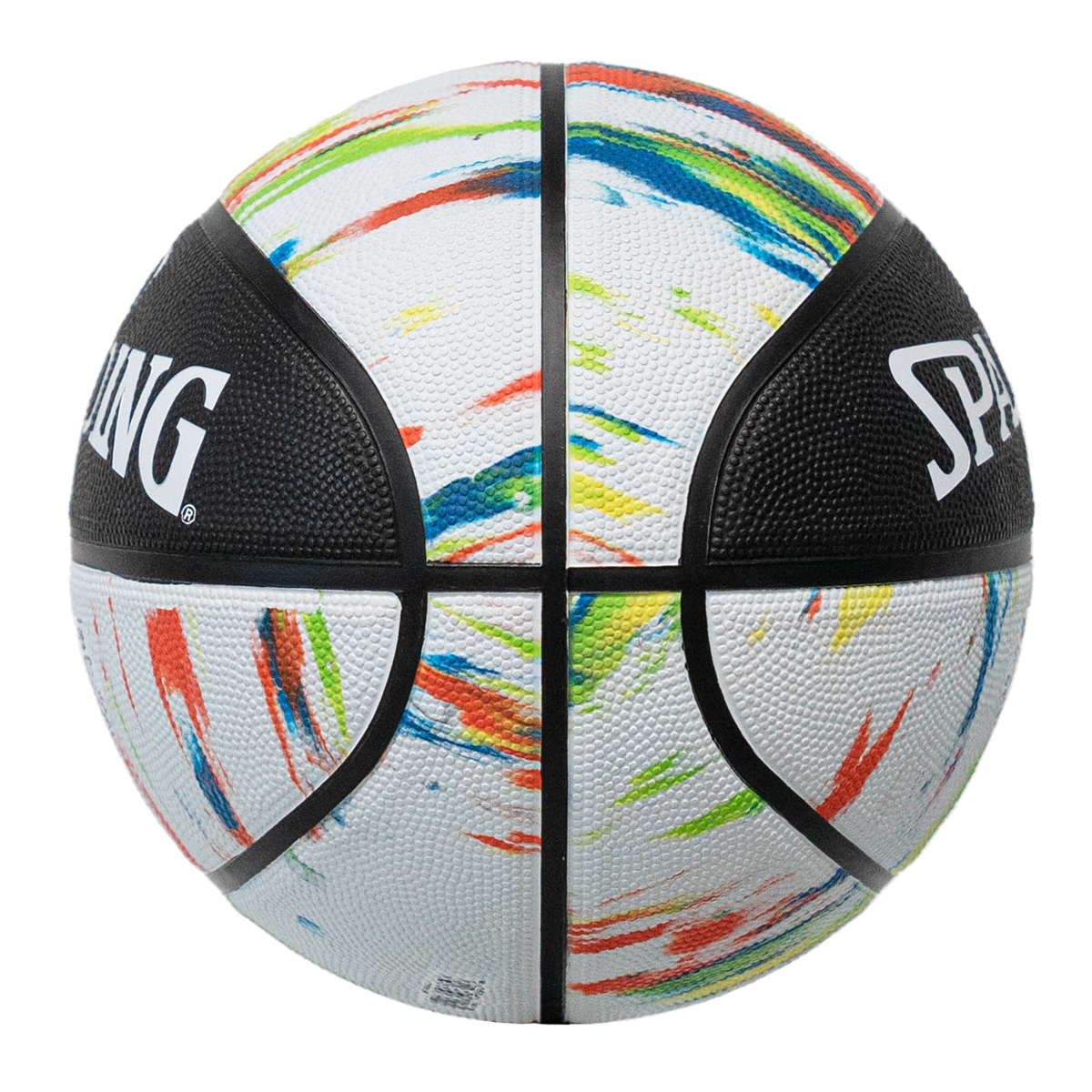 ลูกบาส SPALDING รุ่น MARBLE SERIES BLACK / WHITE ลูกบาสเกตบอลยาง, เบอร์ 7_2