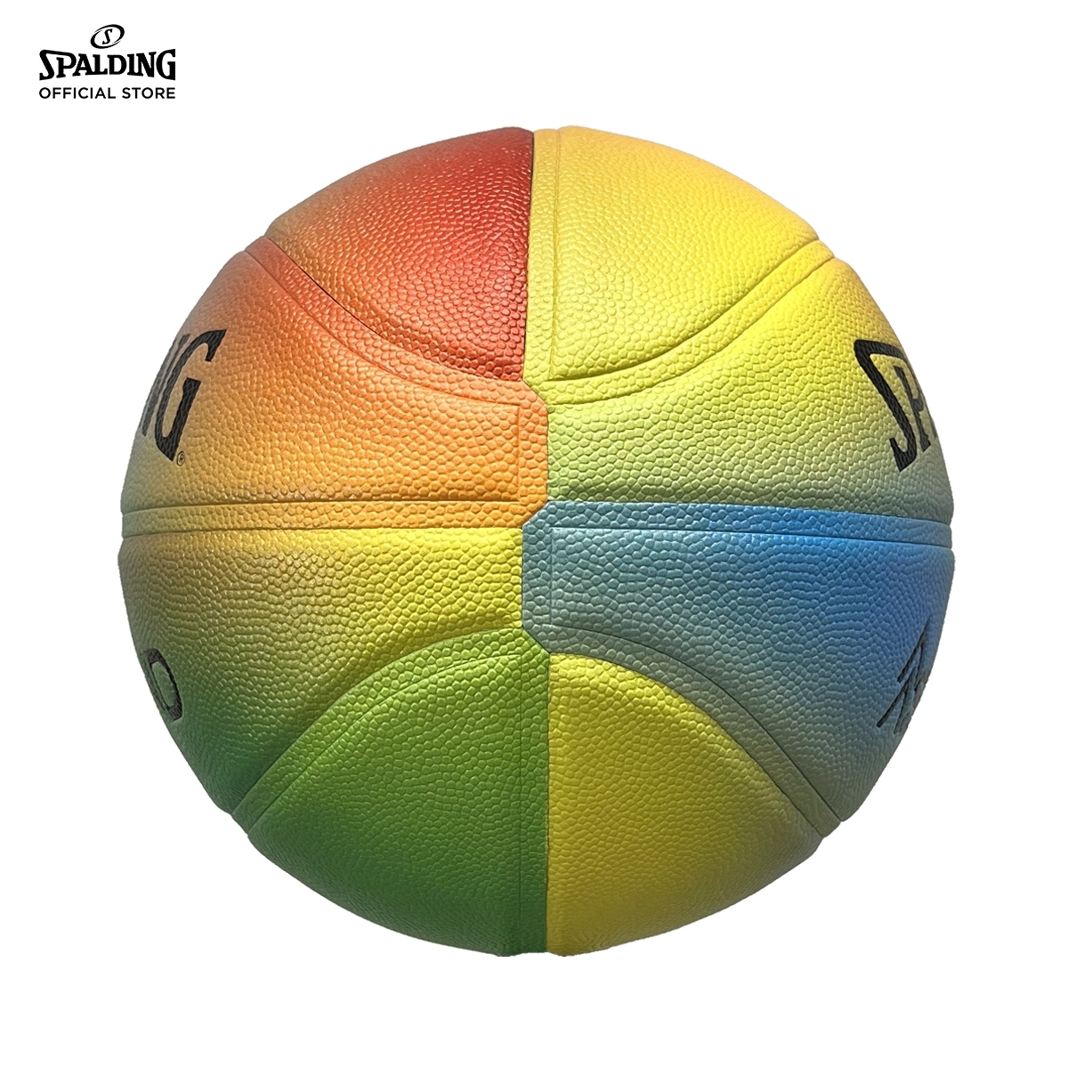 ลูกบาส SPALDING รุ่น ASCEND SERIES - BRIGHT RAINBOW ลูกบาสเกตบอล หนัง PU, เบอร์ 7_2