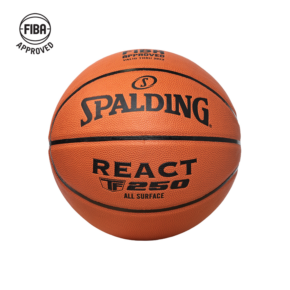 ลูกบาส SPALDING รุ่น REACT-250 ลูกบาสเกตบอล หนัง PU, เบอร์ 6_6