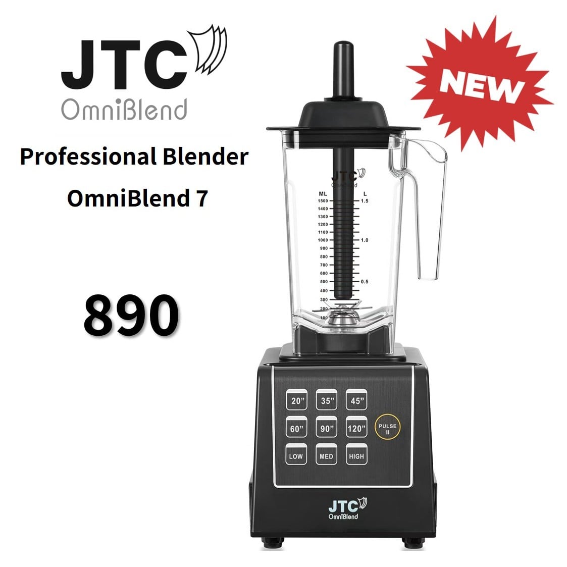 เครื่องปั่นอเนกประสงค์ JTC รุ่น 890 สีดำ_7