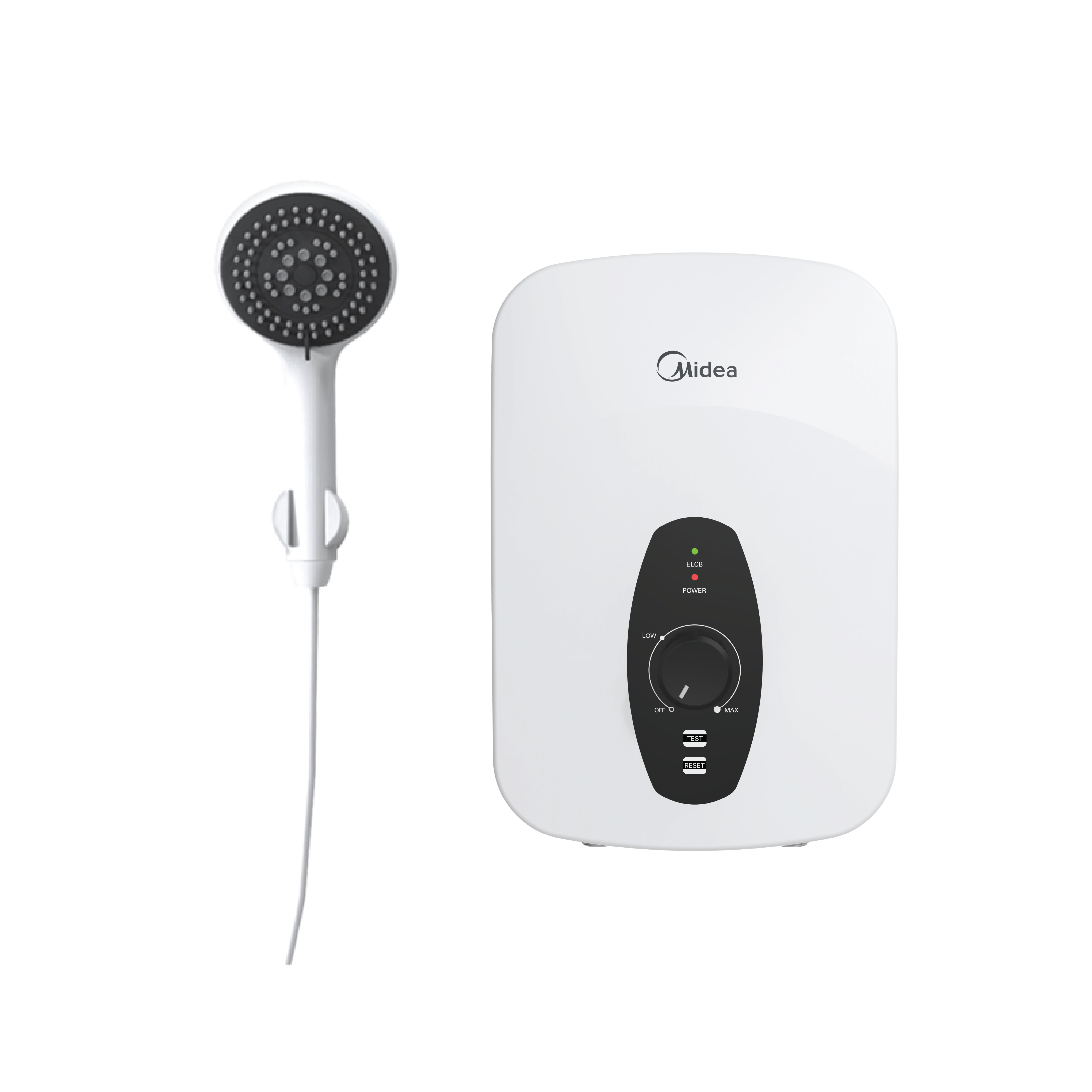 เครื่องทำน้ำอุ่น Midea MWH-38QTH(W) 3800 วัตต์ สีขาว (ไม่รวมติดตั้ง)_0