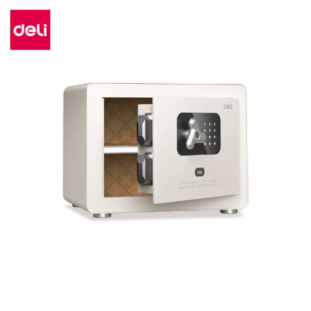 ตู้เซฟนิรภัย 2 สลัก DELI AE650-WH-01 สีขาว