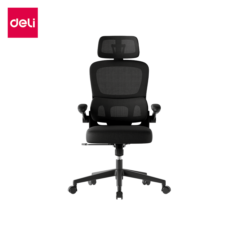 เก้าอี้สุขภาพ DELI E4982-BK-01 ปรับเอนได้ สีดำ