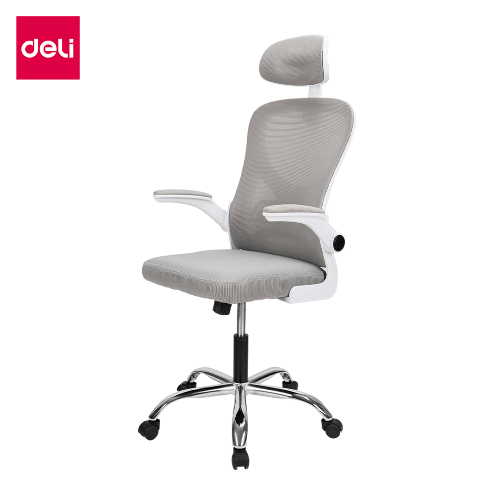 เก้าอี้ทำงาน DELI E4930-GR-01 ปรับสูงได้ 10CM สีเทา