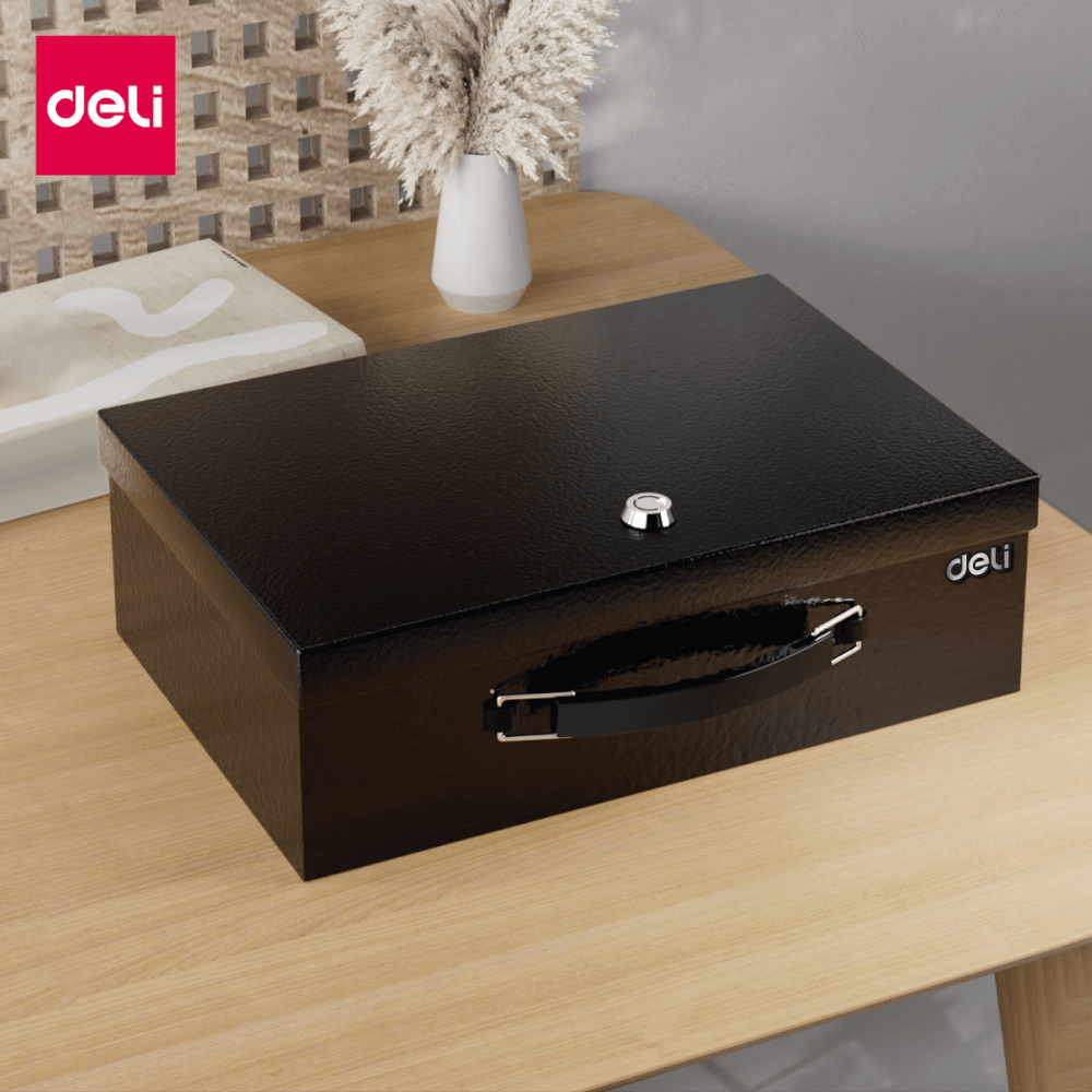 กล่องเซฟ DELI ET612-BK-01 สีดำ