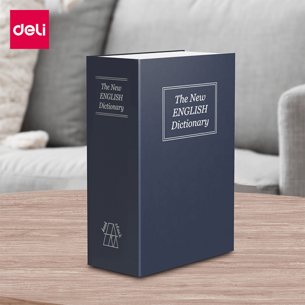 เซฟสมุด เซฟหนังสือ DELI ET640-BL-01 กุญแจ_1
