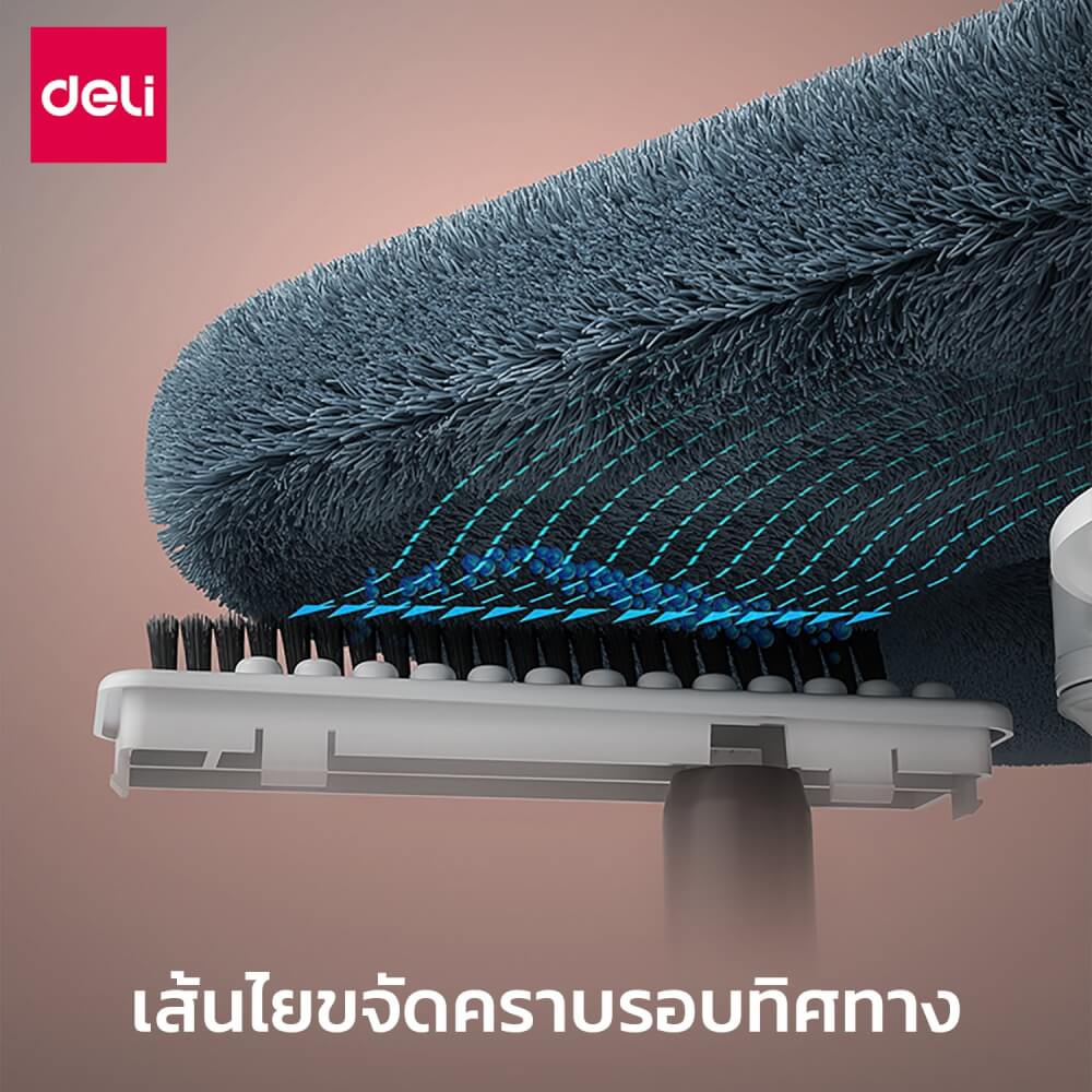 ชุดถังปั่นพร้อมไม้ม็อบ DELI VS1015-WH-01 สีฟ้า