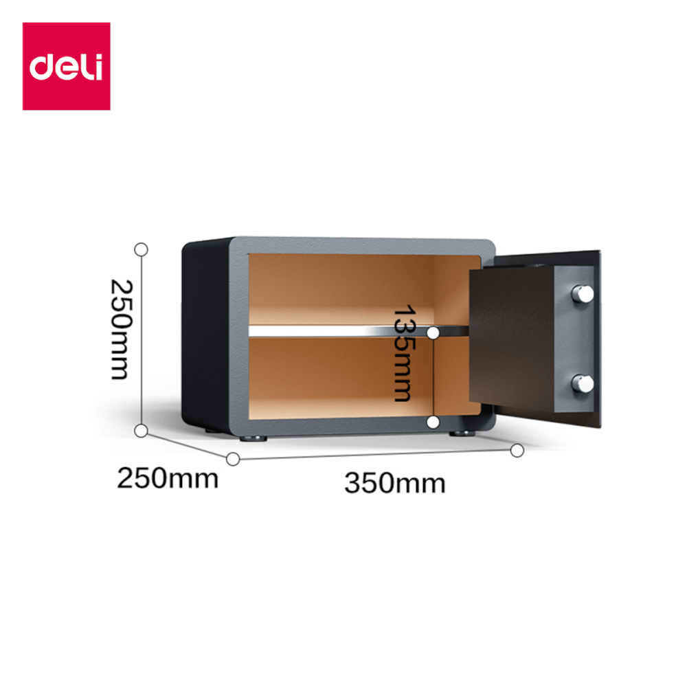 ตู้เซฟนิรภัย DELI AE681-Z-WH-01 สีขาว