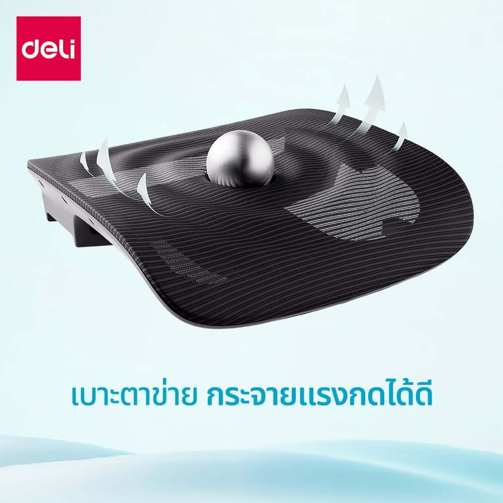 เก้าอี้ทำงาน DELI E4989-WH-01 สีขาว