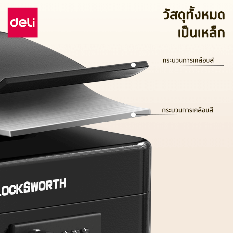กล่องเซฟ LOCKSWORTH VS4530-BK-01 สีดำ_6
