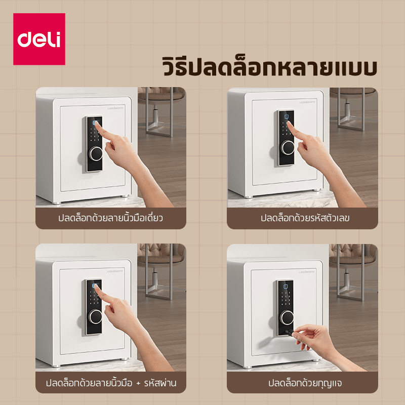 ตู้เซฟนิรภัย LOCKSWORTH VS4553-WH-01 สีขาว_7