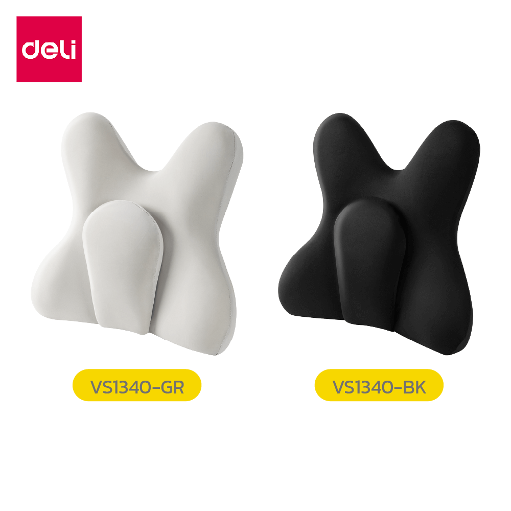 เบาะรองหลัง DELI VS1340-BK-01 ขนาด 39X13X40 ซม. สีดำ