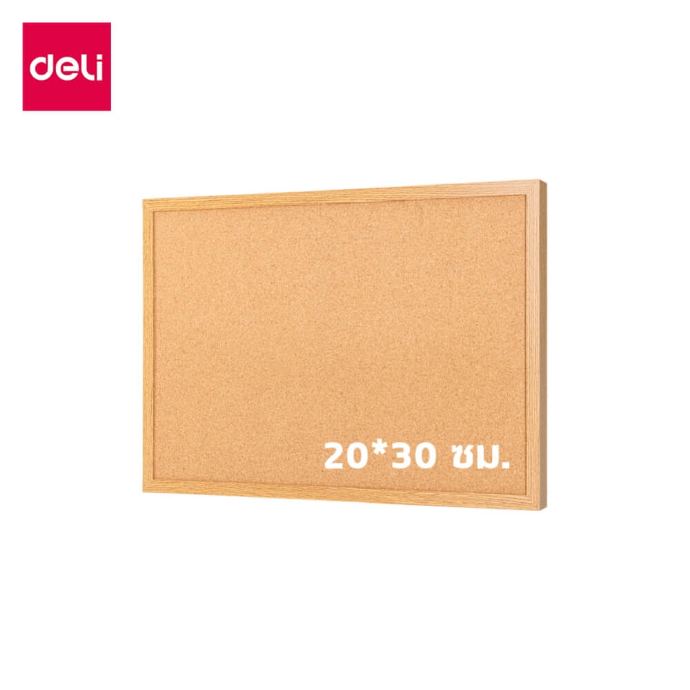 กระดานไม้ก๊อก DELI EV352-1-YL-01 ขนาด20×30 ซม._8