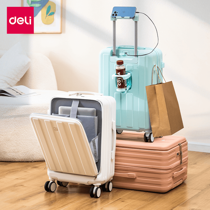 กระเป๋าเดินทางล้อลาก DELI EH1054-SL-24-01 24นิ้ว สีเทา